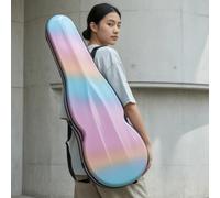Amagogo Étui Violon de Pc Étui Coque Valise Protection avec Mousse Mémoire Étanche Anti-Impact avec Hygromètre Poignée Latérale pour Musiciens Enfants Adultes, Array, Rose Éclatant