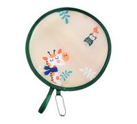 Amagogo Éventail à Main Japonais Traditionnel de Poche Pliant Qui Se Tord pour Le Sac Adapté pour Les Cérémonies Les Fêtes et comme Souvenir, Girafe