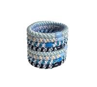Amagogo Femme Tressé Élastique Accessoire Coiffure Antiglisse Confortable Facile à Utiliser Toucher Net Pratique Adapté pour Bureau Journée, Bleu, Bleu Ciel