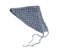 Amagogo Femmes Crochet Bandana Headwrap Cadeaux de décoration polyvalente, Photo accessoires Triangle de mode pour les femmes FILLES DIFFICATIONS BANDANA, Bleu