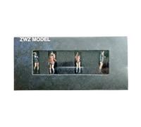 Amagogo Figurine Écolière Miniature Figurine Résine Personnage Modélisme Figurine Diorama Accessoire Échelle Résine Peinte à la Main Posture Debout avec Sac