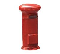 Amagogo Figurine miniature en résine à l'échelle 1/64, accessoire photo, collection, accessoires pour maison de poupée, miniature peinte, Boîte Aux Lettres Rouge