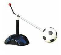 Amagogo Football Système d'Entraînement Football Cadre Rebond Support de Articulation Rotative Structure Fer et Plastique Base 82kg pour Pratique en Solo Parc Public Terrain Scolaire Club, Blanc