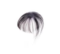 Amagogo Frange à clipser 3D, accessoire capillaire synthétique tendance, fausse frange vaporeuse à clipser pour le front, pour une utilisation quotidienne en, Noir