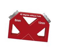 Amagogo Gabarit de perçage pour tourillons de menuiserie, guide de perçage pour assemblages de bois, compact et polyvalent, idéal pour le travail du bois,