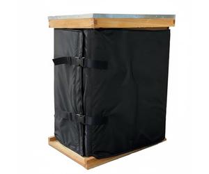Amagogo Housse d'hiver pour Ruche Couverture Isolante Manteau de Ruche Enveloppe Protectrice Défense Contre Précipitations et Rafales Textile Oxford Renforcé, Noir 600D PVC, 600D PVC