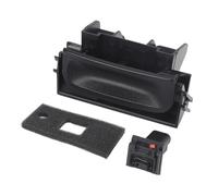 Amagogo Interrupteur Commande Hayon Poignée pour Peugeot 206 207 307, Poignée de Déverrouillage Coffre avec Bouton-Poussoir, Remplacement d'Origine, pour Réparation Accès Coffre, Installation Facile