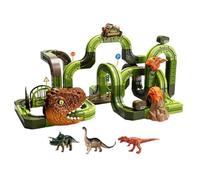 Amagogo Jeu de Construction de Montagnes Russes Dinosaures - Jouet de Construction de Montagnes Russes à Assembler Soi-même - Favorise La Motricité Fine -, Grand