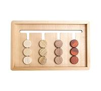 Amagogo Jeu de, jeu de société amusant en bois avec toboggan, jeu de puzzle éducatif pour enfants, filles d'âge préscolaire, 4 colonnes