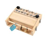 Amagogo Jeu de tournevis, planche à découper, jouet sensoriel, ensemble d'outils réalistes pour enfants, éducation précoce pour garçons et filles de 2, 3,