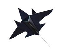 Amagogo Jouet Volant Volant En Forme D'avion Pliable Facile à Piloter Des Jouets Sportifs Portables pour Les Enfants Beach Park pour Débutants, Noir, Moyen