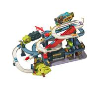 Amagogo Jouets de piste de voiture de course de dinosaures Pistes de train flexibles Jouet éducatif Jouet Montessori Véhicules de jeu Ensemble de jouets pour, Ville
