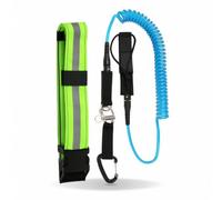 Amagogo Laisse de Planche à Voile Laisse de Paddle Dragonne de Surf Corde Enroulée Ceinture Taille avec Détache Facile en TPU Adaptée aux Départs Rapides