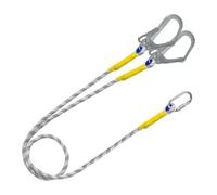 Amagogo Longe de Sécurité Dispositif Antichute Outil D'Escalade Ceinture D'Arboriste Matériel de Grimpe avec Connecteur à Mousqueton pour Une Stabilité Accrue, Crochet Double