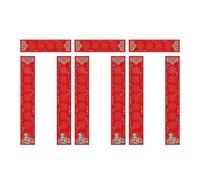 Amagogo Lot de 3 Paquets de Papier à couplets Vierges Chunlian à écrire soi-même, Papier Rouge Xuan, Fournitures pour Le Nouvel an Chinois 2026, pour Les, Style D