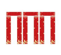 Amagogo Lot de 3 Paquets de Papier à couplets Vierges Chunlian à écrire soi-même, Papier Rouge Xuan, Fournitures pour Le Nouvel an Chinois 2026, pour Les, Style C