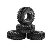 Amagogo Lot de 4 pneus de chenille RC de 1,9" en caoutchouc, pièce de mise à niveau, diamètre extérieur de 4,9" pour SCX10 90046 D90, accessoire