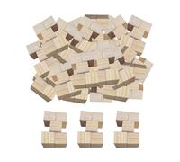 Amagogo Lot de 50 Blocs de Bois, Blocs de Construction en Bois, Blocs empilables, Blocs carrés pour Cubes de Jeu, 2 Cm