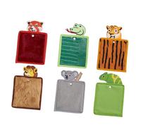 Amagogo Lot de 6 tapis sensoriels avec motifs d'animaux assortis, portables et éducatifs, pour l'apprentissage, l'exploration, la maison,