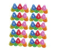Amagogo Lot de 70 Mini cônes de Sport, gobelets de marquage de Football, cônes de Slalom Coupe-Vent pour Parcours, Gymnase, Circulation, Route, extérieur,
