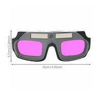 Amagogo Lunettes de Soudage Lunettes de Protection Masque Oculaire Écran Photovoltaïque Verre Polycarbonate Antichoc Monture Légère Confort Convient au Port, Classique Double Lentille