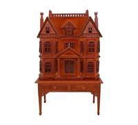 Amagogo Maison de poupée miniature 1:12, jouet en bois, jeu de rôle, cadeaux de vacances, meubles et accessoires pour les 3 ans et plus