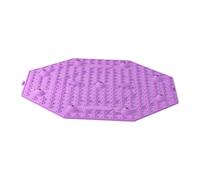 Amagogo Masseur à pied tapis acupresure tapis léger compact portable, non glissant pratique, pavé de pression, pavé de réflexologie du pied, Violet