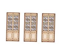 Amagogo Mini Miniature Bois Externe Porte Creuse Micro Jardin décor Ensemble modèle de Construction Bricolage scène Accessoires, Une