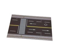 Amagogo Modèle de Parking d'autoroute 1/64, aménagement, Diorama, Tapis antidérapant, arrière-Plan, modèle de Voiture moulé sous Pression, scène de Piste, avec Passage Piéton