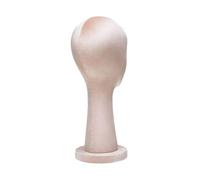 Amagogo Modèle de tête de mannequin, porte-rack de rangement de caps, rangement de rangement stable Modèle d'affichage de perruque de support de chapeau, pour, Rose Crème