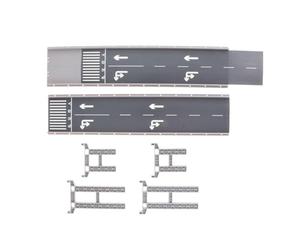 Amagogo Modèle de viaduc de voiture échelle 1:150, bricolage, assemblage de collection, pont surélevé réaliste pour Mini voiture moulée sous pression, Mini