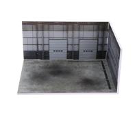 Amagogo Modèle de voiture 1/64, atelier de réparation, toile de fond, accessoires photo réalistes, diorama de garage pour figurines d'action, jouet de