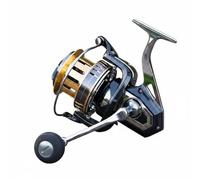 Amagogo Moulinet de Pêche Moulinet Enrouleur Frein Longue Lancer Conception Tout Métal Lancers Distants Traînée Stable Convient à Pêche au Carnassier Rivière Déplacements, FB3500