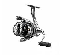 Amagogo Moulinet de Pêche Moulinet Rotatif Corps Carbone Anti-Fatigue Manivelle CNC 5+1 Roulements Fluides Peu Profonde pour Tresse Fine Enroulement Régulier, 2500 Bras Simple