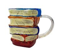 Amagogo Mug en Verre décoré de Motifs de Livres, idéal pour Les Amoureux des Livres, Les passionnés de littérature et Les bibliothécaires.