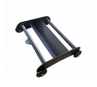 Amagogo Muscle Training Roller Rouleau Abdominal Appareil de Musculation Machine de Fitness Renforcement Du Tronc avec Cadre en Acier et Rouleaux Texturés