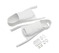 Amagogo Palmes de Natation Chausson de Propulsion Poche de Voilure Emboîtement de Rails Latéraux pour Stabilité Résistant Transfert Optimal de Propulsion , Blanc , S 37-38