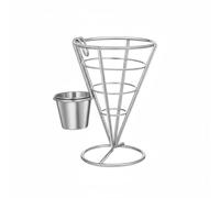 Amagogo Panier à Service de Snacks Support Frites Cône Porte Apéritifs Présentoir Restauration Structure Aérée pour Croquant et Séchage Convient aux Cafés Bistrots Food Courts Buffets, Moderne-B