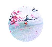 Amagogo Parapluie Chinois en Papier huilé, Motif Floral décoratif, Fait à la Main, Japonais, idéal pour Le Cosplay, Le théâtre, Le Festival ou comme, Style D