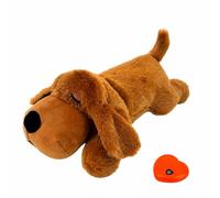 Amagogo Peluche Battement Cœur Peluche en Forme Chien Confortabl Chiens Anxieux,