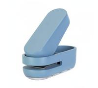 Amagogo Perforatrice Papier Perforateur Poinçon Trou Unique Mini Transport Facile Mécanisme Métal Plateau Collecteur Nettoyage Rapide Adaptée aux Étudiants, Bleu