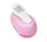 Amagogo Perforatrice Scrapbooking Motif avec Lame en Acier au Carbone, Perforatrice pour Bordure de Timbre-Poste Portable, Découpe Élégante, pour Artisanat, Cartes Fait Main et Projets DIY, Rose