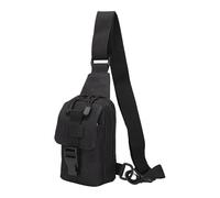 Amagogo Petit Sac bandoulière, Sac de Poitrine, Pochette de Ceinture, Banane Utilitaire pour Le Camping, à Dos de Jour pour Le Bureau et Les Sports de, Noir