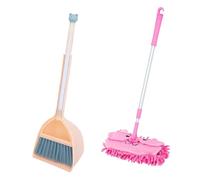 Amagogo Petite Ensemble D'assils de Ménage, Tout-petit Set à Balais de Motricité Petite Vadrouille pour Les Enfants En Tout-petits Set pour Les Garçons Présco, balai orange