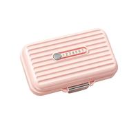 Amagogo Pilulier avec compartiments, protection du récipient, léger et étanche, pour adultes et enfants. Valise, Rose Grand