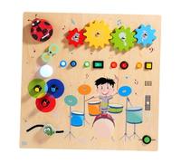 Amagogo Planche d'activités sensorielle en Bois pour Enfants, Cadeaux d'anniversaire, compétences de Vie, Batterie, Jouets d'apprentissage