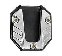 Amagogo Plaque de Béquille Semelle D'Agrandissement Support D'Appui Accessoire de en PP et Métal Fiable Approprié pour Sols Instables et Asphalte Chaud, Argent