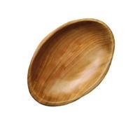 Amagogo Plateau de service en bois ovale en forme de mangue, idéal pour les fruits secs, les réceptions et les bureaux. Parfait pour un repas de fête, un, Petit