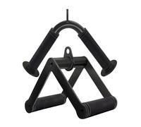 Amagogo Poignée de tirage Double D avec câble, pour l'entraînement du Haut du Corps, Accessoire de tirage Triceps, Barre en V pour Le Dos, Les Coudes et
