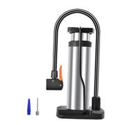 Amagogo Pompe à Pied pour vélo, gonfleur Haute Pression Portable, pour et bouées, Argent